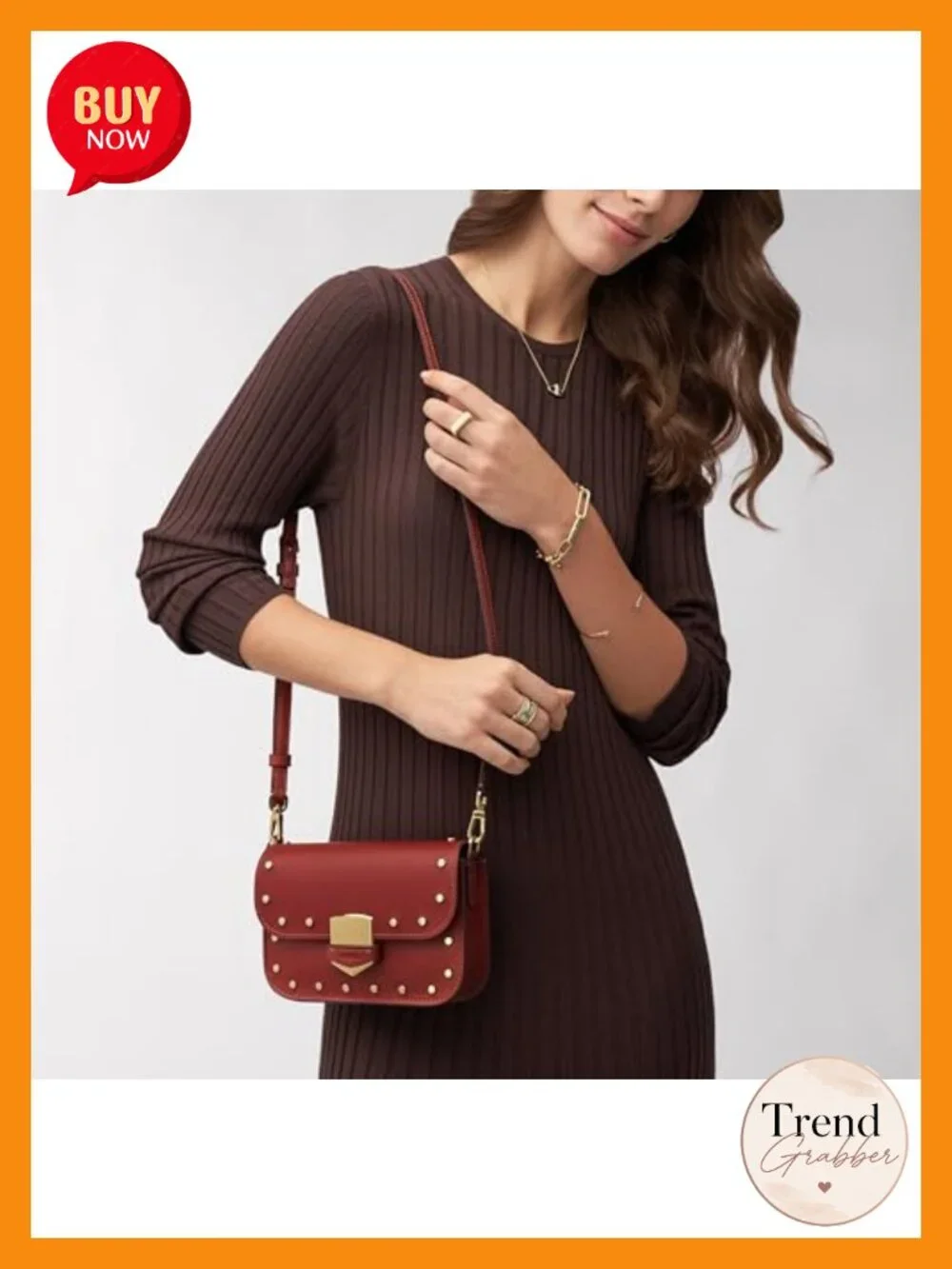 Genuine Leather Small Flap Crossbody Bag with Lizard Texture